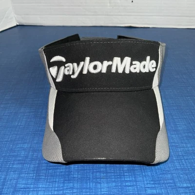 Taylormade Golf Visor Black Mens One Size Strap Adjustable Logo - Image 1 of 4