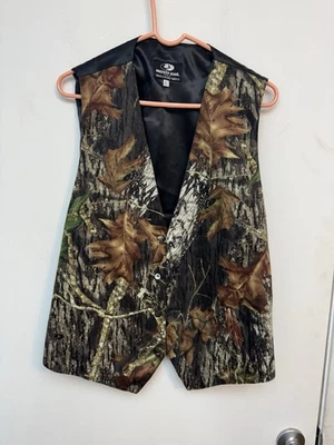 Mossy Oak Formal Boda Esmoquin Vestir Chaleco Romper Camuflaje Caza L Foto 1 de 4