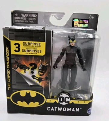 Figura de acción CATWOMAN DC Batman Spin Master Caped Crusader 4" primera edición nueva Foto 1 de 3