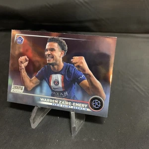 2022-23 Stadium Club Chrome UEFA #33 Warren Zaire-Emery Base RC PSG Lot 2 Soccer - Picture 1 of 4