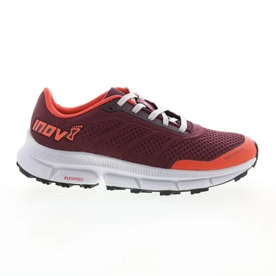 Zapatos deportivos de senderismo Inov-8 TrailFly Ultra G 280 de lona borgoña para mujer Foto 1 de 4