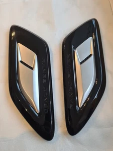 Genuine 2018 facelift bonnet vents for Range Rover Sport L494 Black+Silver - Picture 1 of 6