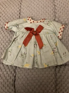Small Vintage Doll Dress 4.5” - Picture 1 of 2