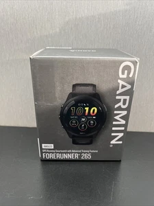Garmin - Forerunner 265 GPS Smartwatch 46 mm Fiber-Reinforced polymer - Black - Photo 1 sur 6