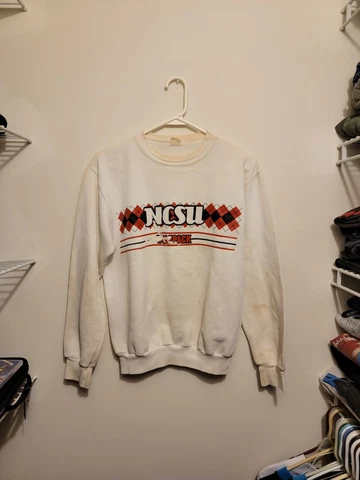 Vintage 80s NC State Wolfpack Sweatshirt Cover