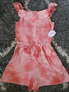Girls justice tye dye romper size 12 new - Picture 1 of 3