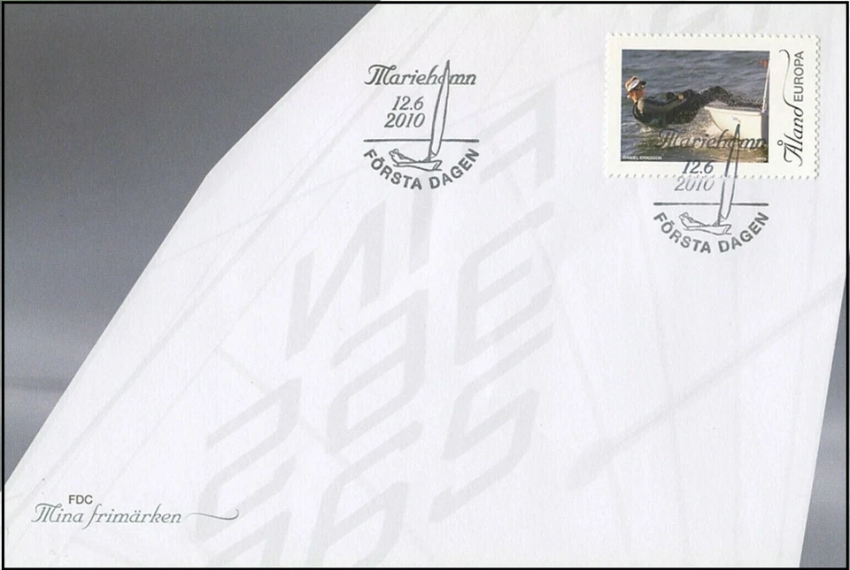 Sailing Marienhamn Youth Sailing School Europe Aland Finland Mint FDC 2010 - Image 1 of 1