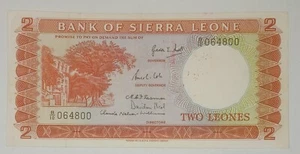 Sierra Leone 1964 ND 2 Leones Banknote Bank of Sierra Leone - Picture 1 of 6