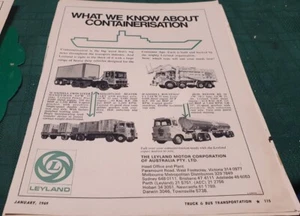 1969 LEYLAND  TRUCKS Australian Sales Advert - Picture 1 of 1