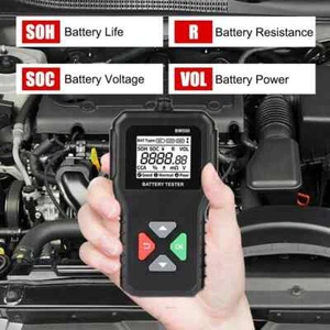 BM550 Black Auto Battery Analyzer - Detects 100-2000 CCA, 6V 12V 24V Car Battery - Picture 1 of 7