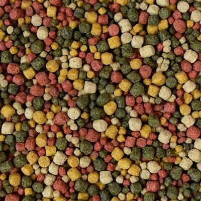 Koifutter 15 kg - Pelletgröße 3 + 6mm gemischt - 4 Sorten Mix Koi Futter