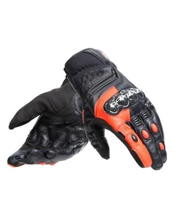 Dainese Carbon 4 Short Handschuhe Schwarz/Rot-fluo XXL Sport Motorrad Handschuhe - Bild 1 von 11
