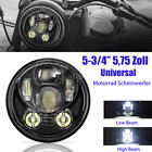 Produktbild - Universal 5-3/4 5.75" LED Hi/Lo Beam Motorrad Scheinwerfer Harley Honda Suzuki