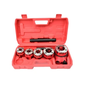 KIT FILIERA FILIERE PER TUBI TUBO IDRAULICI IDRAULICO 5pz FILETTATURA - Foto 1 di 5