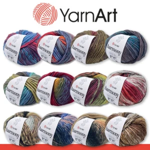 YarnArt 50 g Harmony Wolle Garn Stricken Häkeln Farbverlauf 12 Farben - Bild 1 von 25