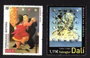 Francia : Botero e Salvador Dalì - Nuovi e perfetti - MNH** - Imagen 1 de 1