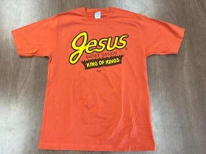 CAMISETA JESÚS VINTAGE REESE'S PARODY TEE L KERUSSO CHRISTIAN TEE AÑOS 90 NUEVA DE COLECCIÓN - Imagen 1 de 5