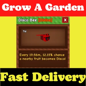 🟢Online🟢 Roblox Grow a Garden 🌱 Disco Bee 🐶 CHEAPEST and FAST DELIVERY - Picture 1 of 1