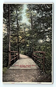 Postcard 1912 Rochester New York Rustic Bridge In Seneca Park, Drafted - Picture 1 of 3