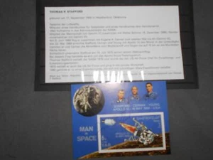 Apollo 10 Block original signiert Thomas Stafford Space - Bild 1 von 1