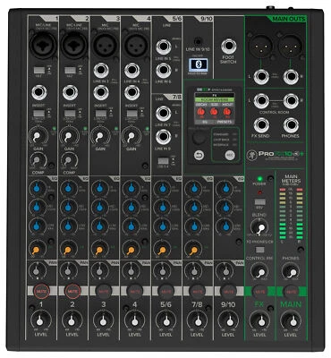 Mackie ProFX10v3+ 10-Channel Analog Mixer w/Enhanced FX/USB Recording/Bluetooth - Image 1 of 4