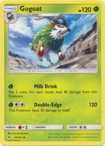 Pokemon - Gogoat - 10/131 - Uncommon - Sun & Moon Forbidden Light - NM - Picture 1 of 1