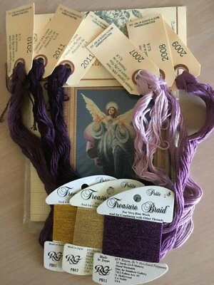 LAVENDER & LACE Angel of the Morning w/ NEEDLEPAINTS L&L53 by M Leavitt-Imblum - Image 1 of 4