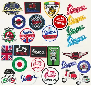 VESPA Aufnäher Patches Bügelbild Motorroller Roller Scooter Italy ÜBER 20 MOTIVE - Bild 1 von 29