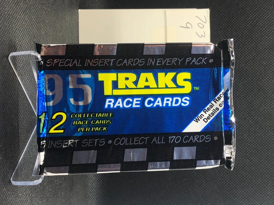 (1) Pack Lot 1995 Traks Race Trading Card Pack Nascar Sealed - Image 1 of 2