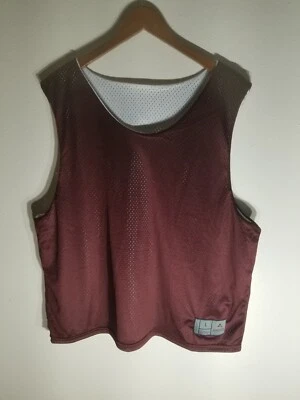 Augusta Sportswear Reversible Color Jersey Top White/Burgundy Size L New on Bag - Image 1 of 4