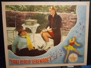 Lobby Card 1944 LAKE PLACID SERENADE Vera Ralston ice skater Robert Livingston