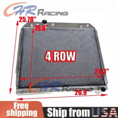 4 filas para Jeep Grand Cherokee 1999-2005 2004 2003 3.1td wj/wg radiador de aluminio Foto 1 de 4