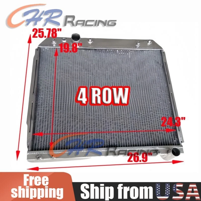 4 filas para Jeep Grand Cherokee 1999-2005 2004 2003 3.1td wj/wg radiador de aluminio Foto 1 de 4