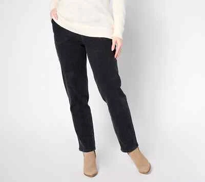 Denim & Co. Original Waist Stretch Regular Side Pocket Pant Women A670811 QVC - Image 1 of 4