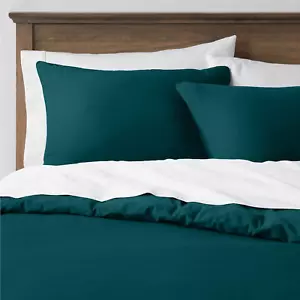 Queen/Full Duvet Cover, 1000 Thread Count Sateen 3 Piece Egyptian Cotton Quality - Picture 1 of 8