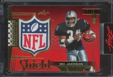 2023 Leaf Shield #S3 Bo Jackson 7/13 NFL Shield Logo Patch