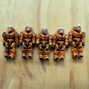 5X Halo Mega Bloks UNSC Orange Spartan Hayabusa Minifigure 96832 Construx Figure - Picture 1 of 4