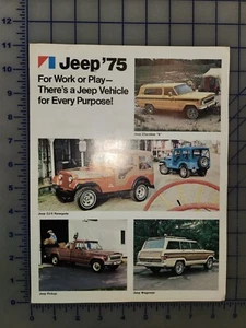 1975 Jeep Colors Sheet Brochure - Picture 1 of 2