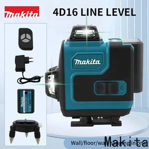 Makita Livella Laser Verde16 Line 3D 360 ​Gradi Alta Precisione Professionale - Foto 1 di 7