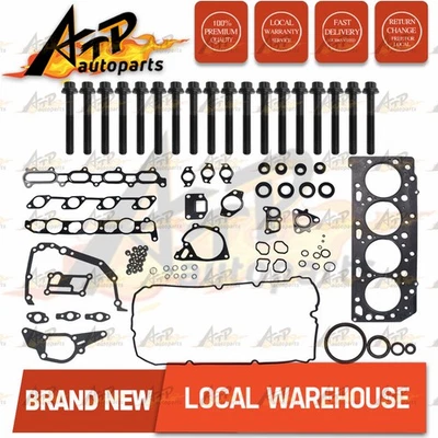VRS Head Gasket + Head Bolt Set for Mitsubishi Triton ML MN 2.5L Diesel 4WD 4D56 - image 1 of 3