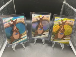 Disney Chrome Kanga And Roo 3 Card Lot, Refractor, Mini Diamond and /299 - Picture 1 of 7