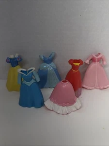 Vintage Disney Prinzessin Polly Pocket Gummi Kleider Spielzeug Paket Schneewittchen Aschenputtel - Bild 1 von 15