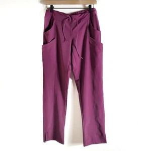 Pantalones Exfoliantes Med Couture Talla XS 4-Ever Flex Color Vino Cuidado de la Salud Muchos Bolsillos - Imagen 1 de 7