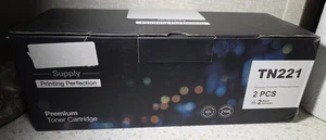 2er Pack TN221 Tonerkartuschen kompatibel Ersatz für Brother schwarz 05/2026 - Bild 1 von 7