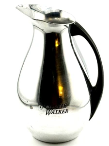 6.5 "Vintage Johnnie Walker Aluminum Pitcher Bakelite handle made in Italy - Picture 1 of 12