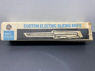 Cuchillo de cortar eléctrico personalizado GE de colección - EK15 - con caja y funciona Foto 1 de 4