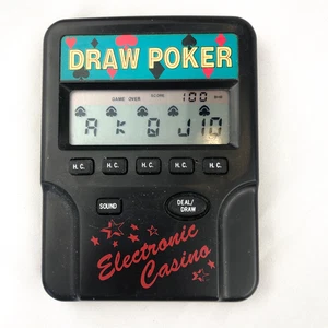Radio Shack Electronic Casino Draw Poker Handheld Game Model 60-2447 – Tested - Picture 1 of 4