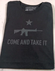 Grunt Style Mens Graphic T-Shirt "COME AND TAKE IT" logo Size M - Picture 1 of 5