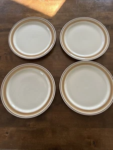 Vtg Hearthside Stoneware Water Colors "Horizon" Set Of 4 Dinner Plates Japan NOS - Picture 1 of 6