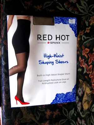 Red Hot Spanx ~TRANSPARENTES MOLDEADORAS CINTURA ALTA~Talla 5~APENAS DESNUDO~TOTALMENTE NUEVO Foto 1 de 4